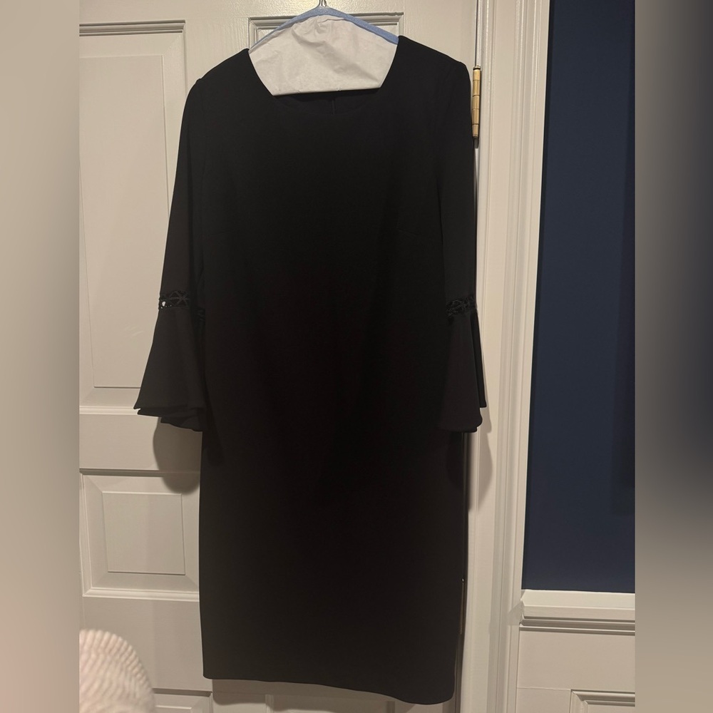 Vintage Calvin Klein Silhouette Black Dress